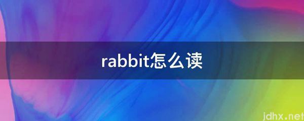 rabbit怎么读(图1)