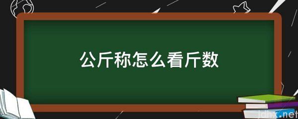 公斤称怎么看斤数(图1)