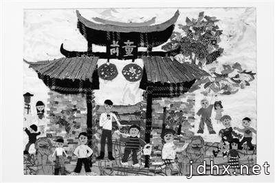 将中国传统特色文化融入创作 宁海一小学的创意布贴画上了央视