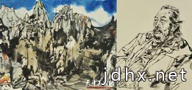 高清图：著名书画家尹沧海甘南采风 记录藏区山水人情