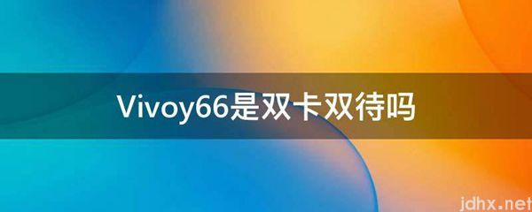 Vivoy66是双卡双待吗(图1)