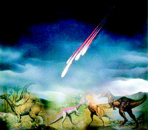 难解的世纪之谜 恐龙灭绝源于小行星撞地球？(图)